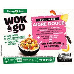 FLEURY MICHON Wok&Go - Porc et riz aigre douce