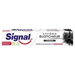 SIGNAL Dentifrice systeme blancheur 1 semaine charbon actif