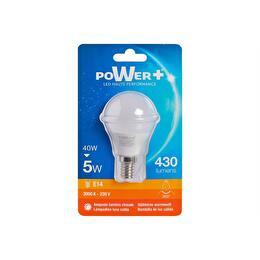 POWER + Ampoule LED E14 5W=40W A50