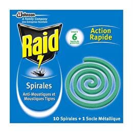 RAID Spirales anti-moustiques