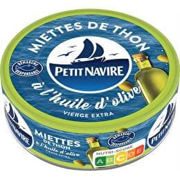 PETIT NAVIRE Miettes de thon à lhuile d''olive vierge extra
