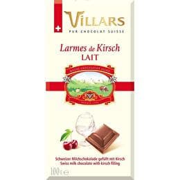VILLARS Tablette fourrée lait liqueur Kirsh