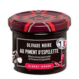 ALBERT MÉNÈS Olivade noire au piment d'Espelette  100g Albert Ménès